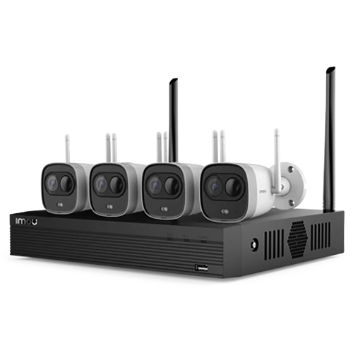 Kit IMOU WIFI 4CH Disco 1TB 4 Camaras Bullet Wifi 2MP KIT/NVR1104HS-W-S2/4-G26E