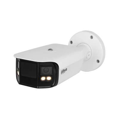 Cámara IP Dahua Full-Color Doble Lente 180° de 4MP Cada Lente IR DH-IPC-PFW5849P-A180-E2-ASTE-0360B