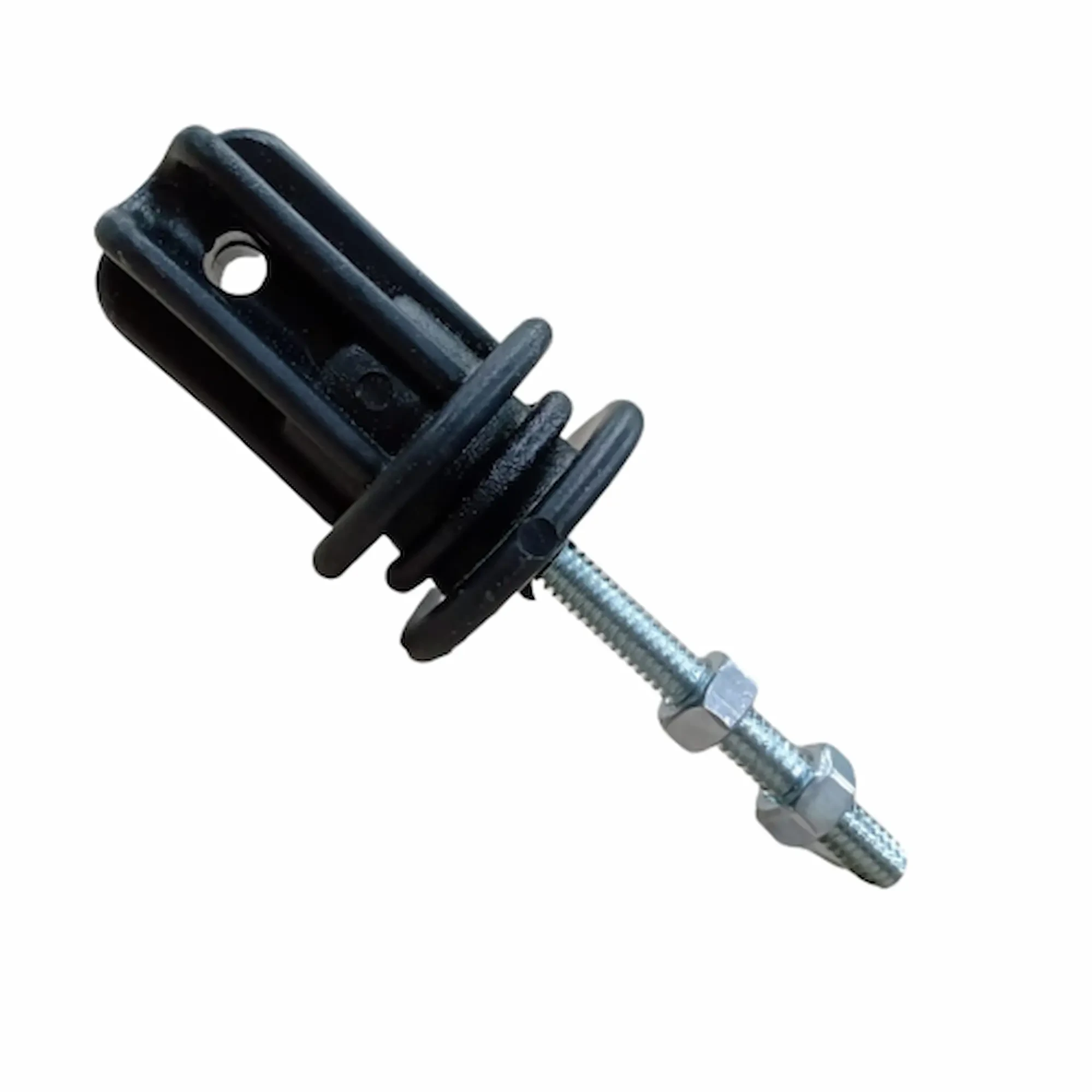 Aislador tensor templador. Incl. Perno con tuerca HAGROY bolsa 50 unidades HG-HZ.