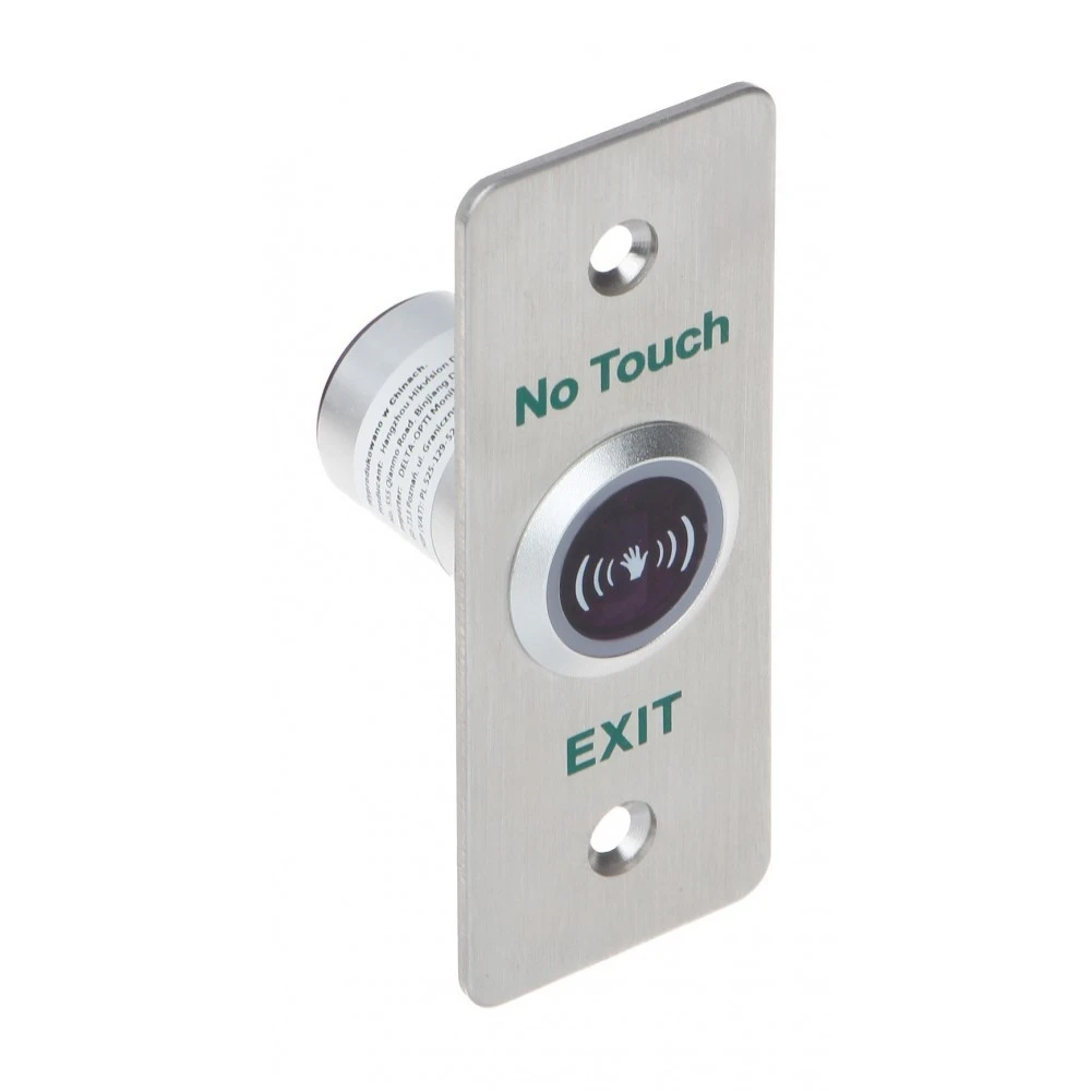 Botón de Salida sin contacto acero DS-K7P04 Hikvision