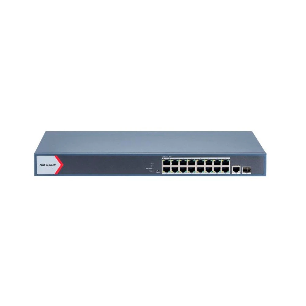 Switch 16GE PoE + 1GE + 1SFP DS-3E1518P-EI/M Hikvision
