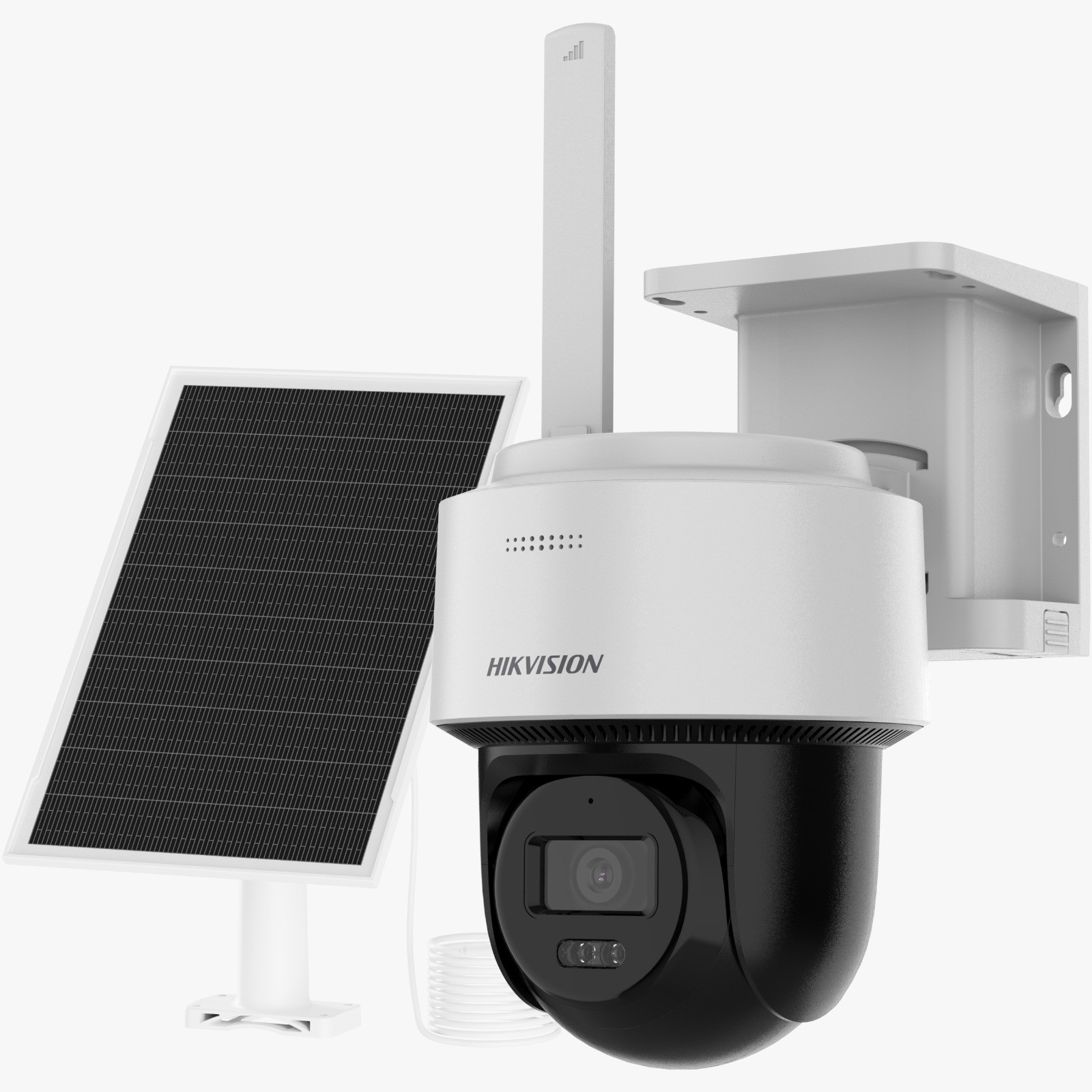 KIT "SP4" CAMARA HIKVISION PT 4G 2.8MM 4MP CON PANEL SOLAR DS-2CFSP4/4G